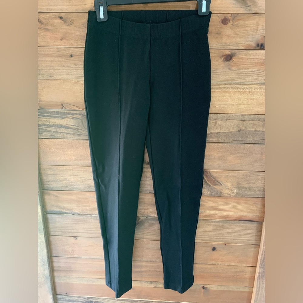 Lilly Pulitzer Travel Pants Women's Pleated Black Elastic Waist Stretch Small